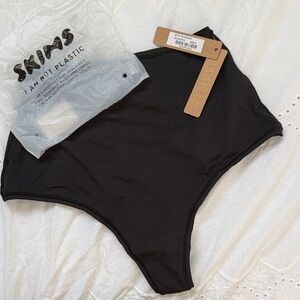 SKIMS Black High-Rise Briefs